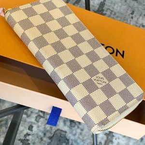 Louis Vuitton Clemence Wallet in Damier Azure